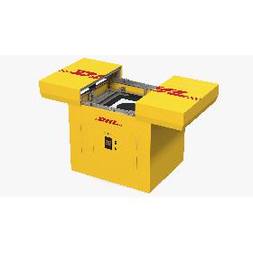 DHL Express Delivery Drone Station Rigged 3D model
